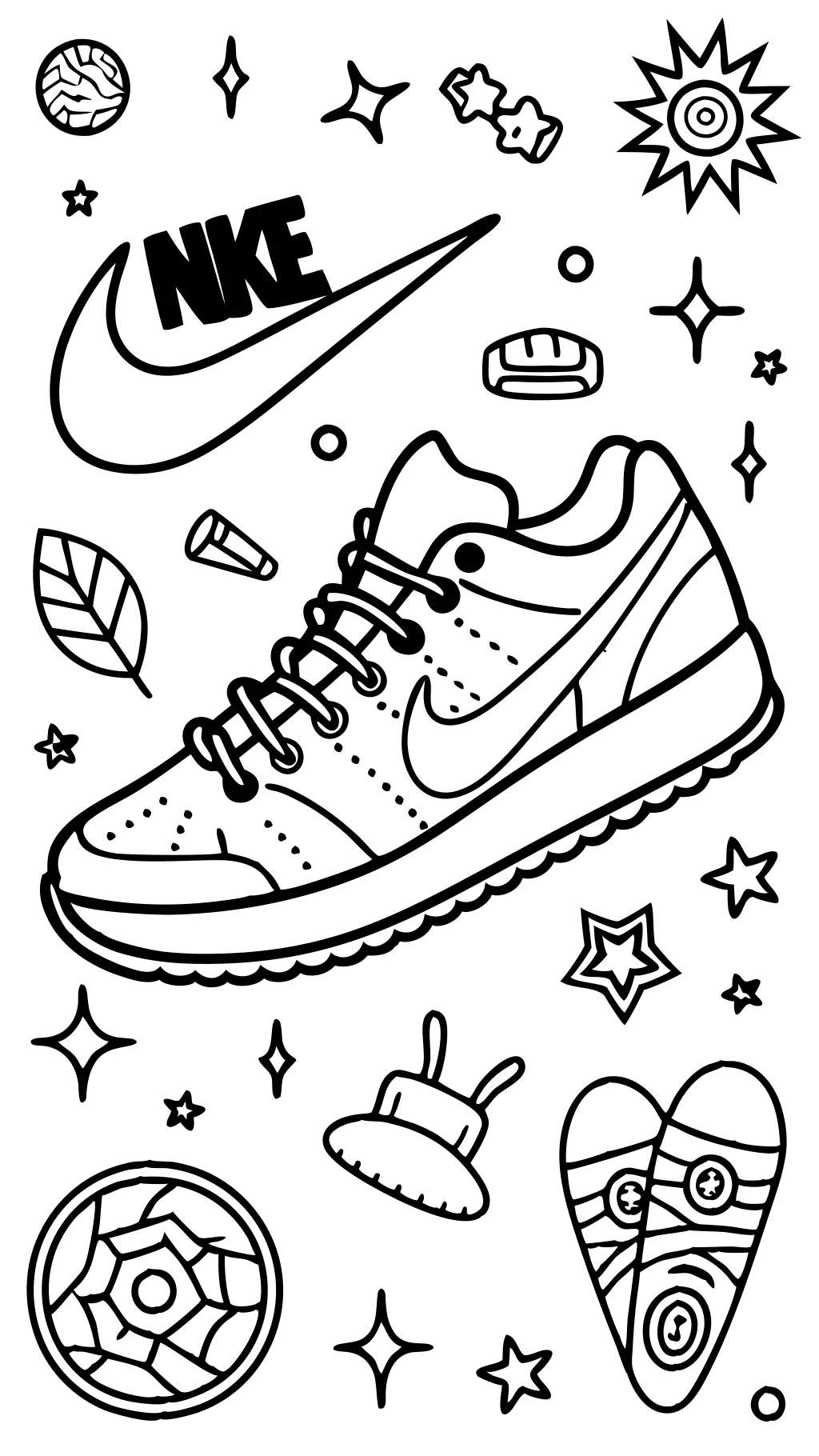 printable nike coloring pages